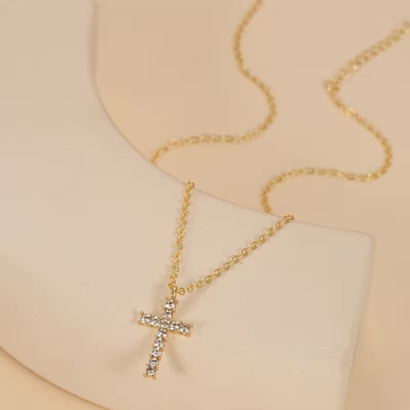Faith Sparkle Cross Necklace