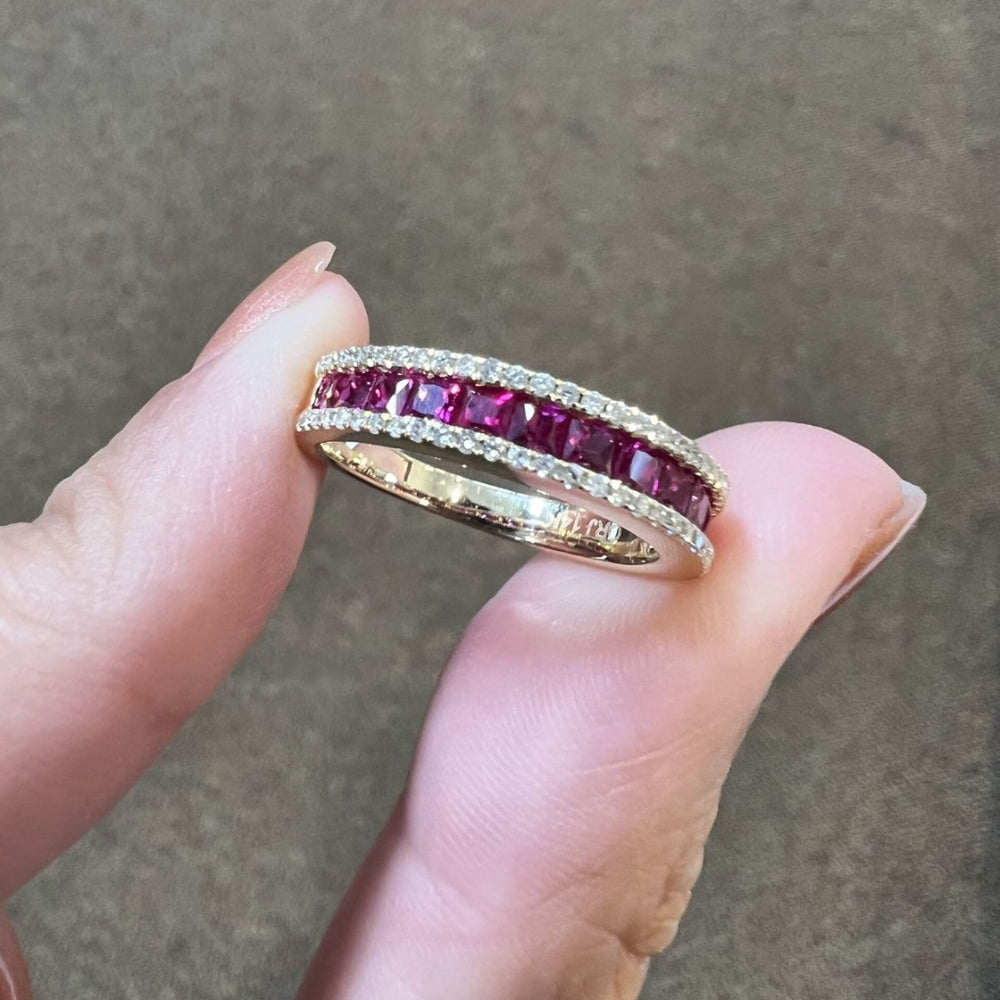 Ruby Line Eternity Ring