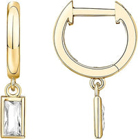 Bar Drop Earrings | Gold
