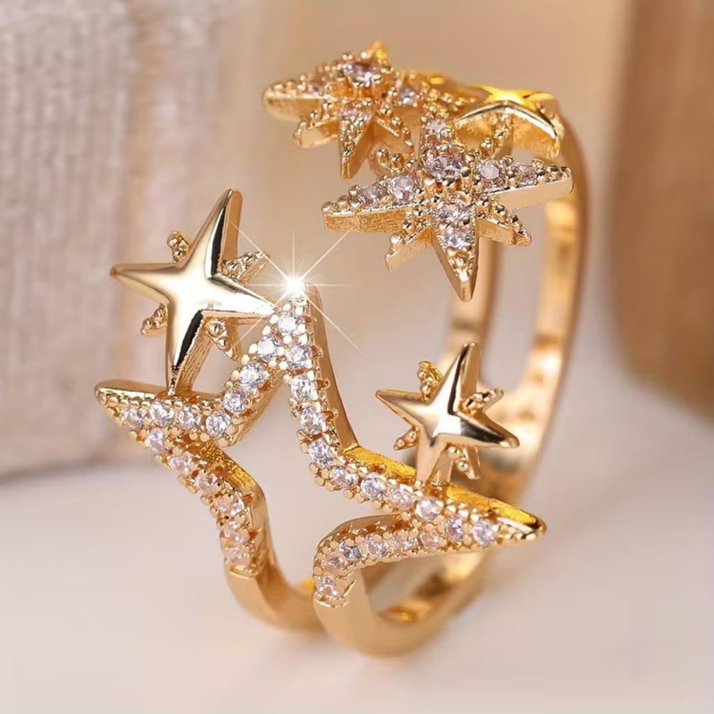 Starfall Wrap Statement Ring