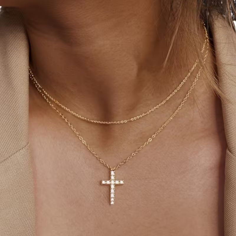 Faith Sparkle Cross Necklace