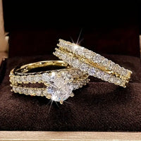 Gold Eternal Radiance Ring Set