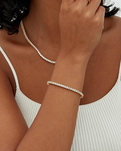 Gold Tennis Bracelet