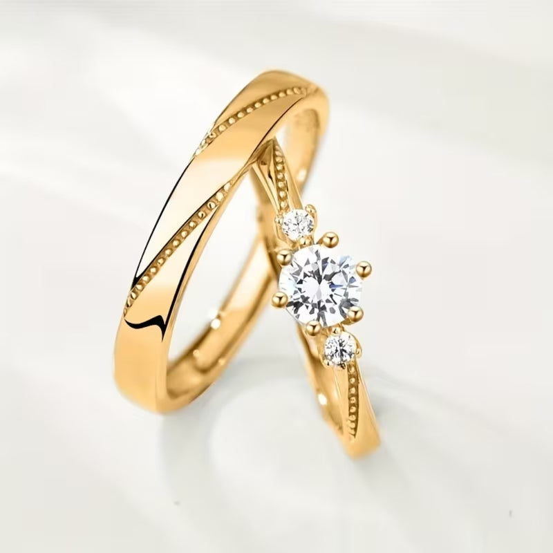 Golden Promise Duo Ring Set