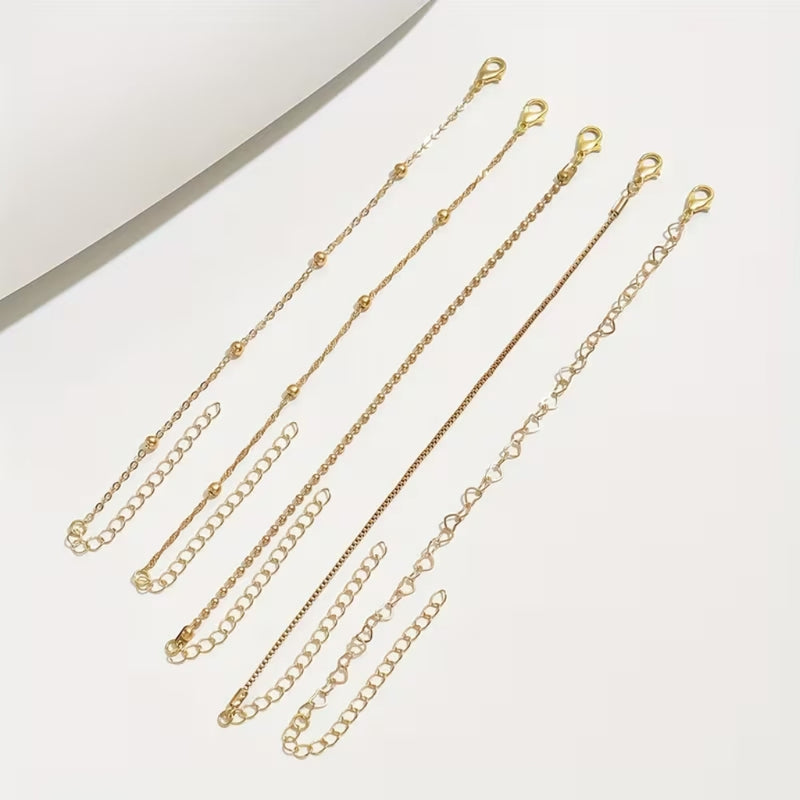 Heart Link & Pearl Bracelet Stack