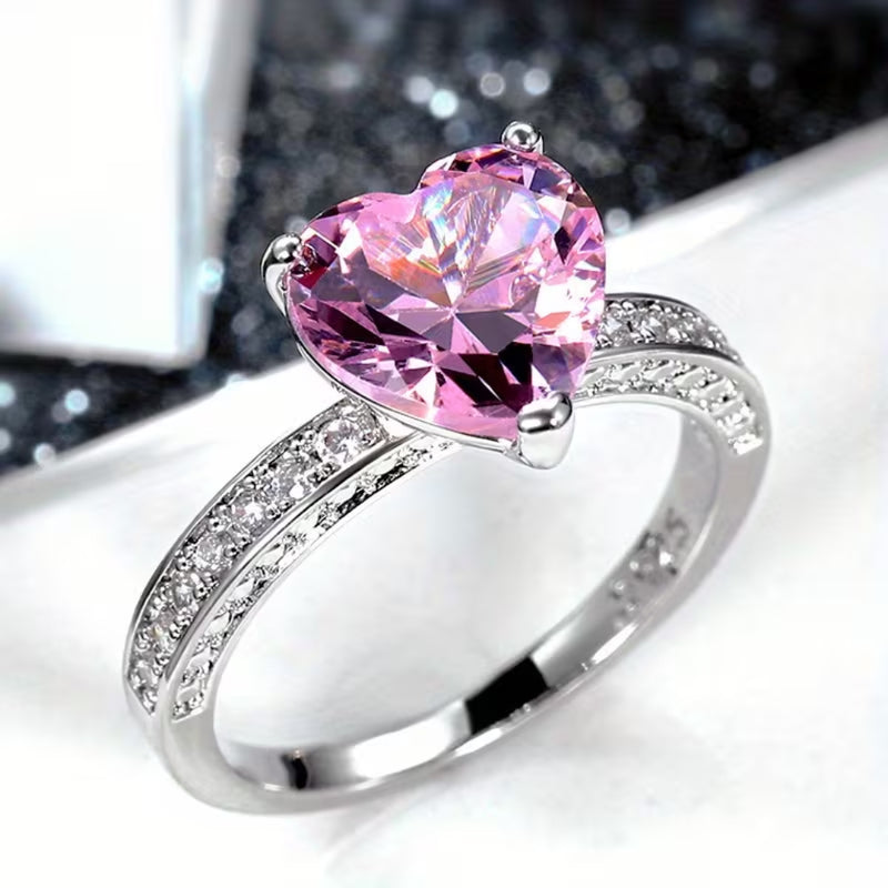 Open Leaf Emerald Ring