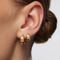 Gold Rue Mini Hoops