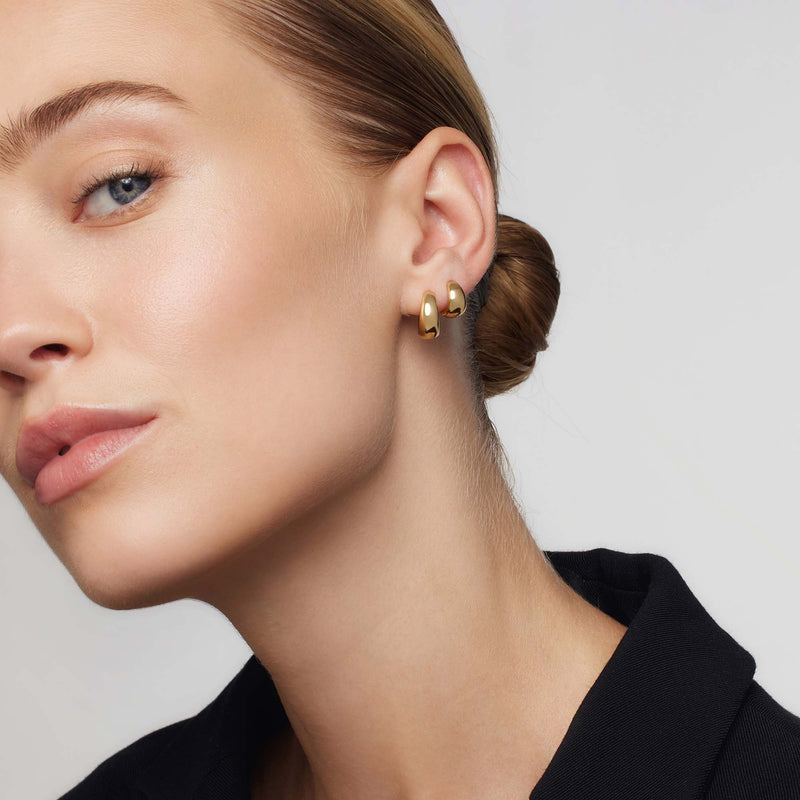 Gold Rue Hoops