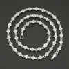 Classic Cluster Tennis Necklace | White Gold