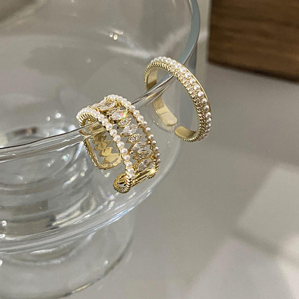 Elodie Vance Ring Set | Gold