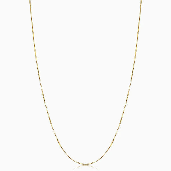 Gold Bodega Box Necklace