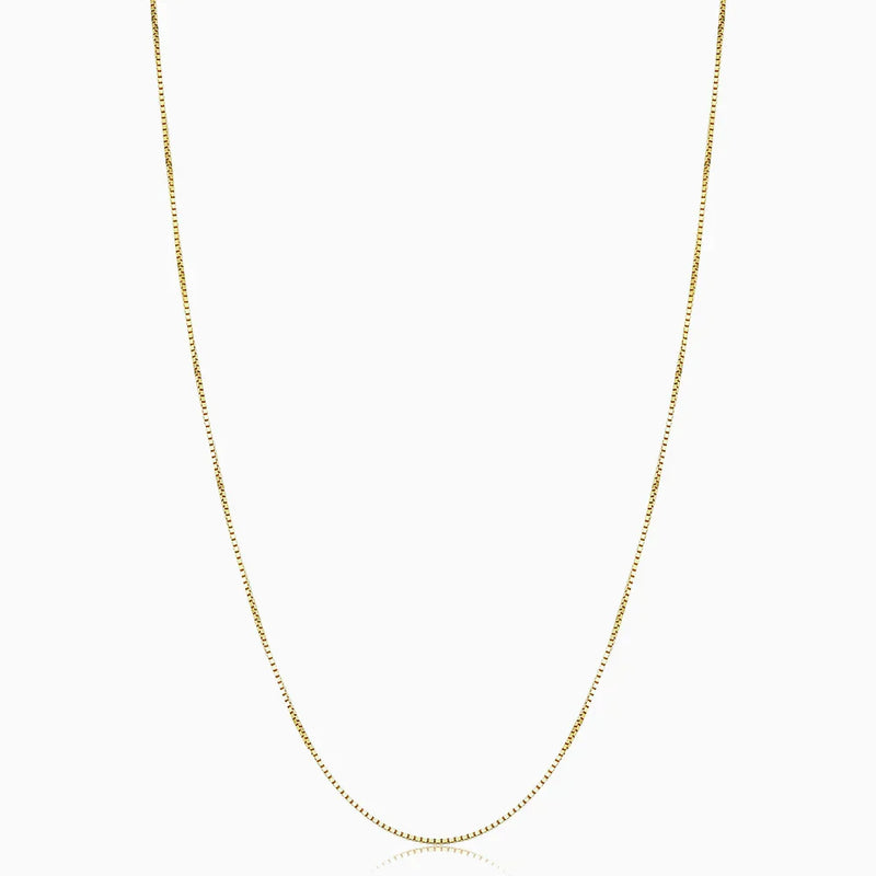 Gold Bodega Box Necklace