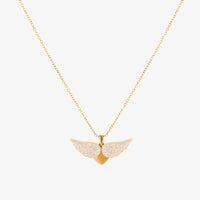 Soaring Angel Wings Necklace | Gold