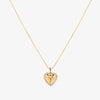 Butterfly Heart Necklace | Gold
