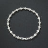 Classic Cluster Tennis Bracelet | White Gold