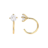 Spark Tip Hoops | Gold