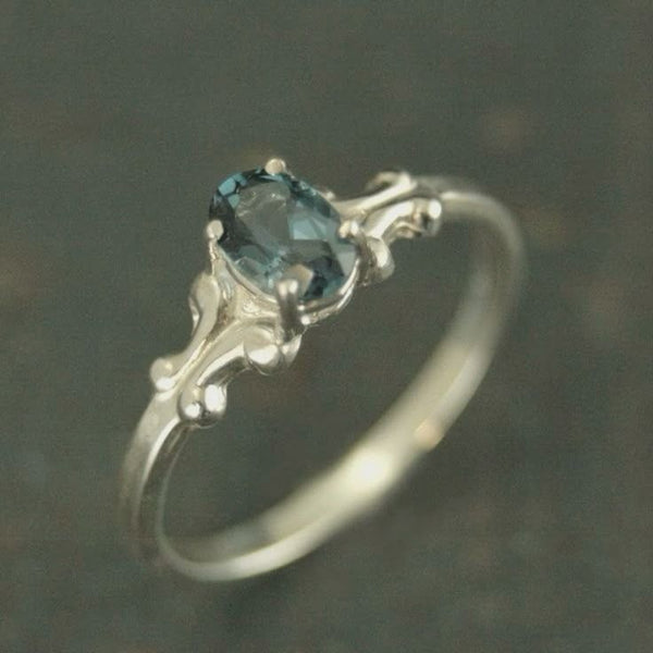 Blue Tide Crystal Ring