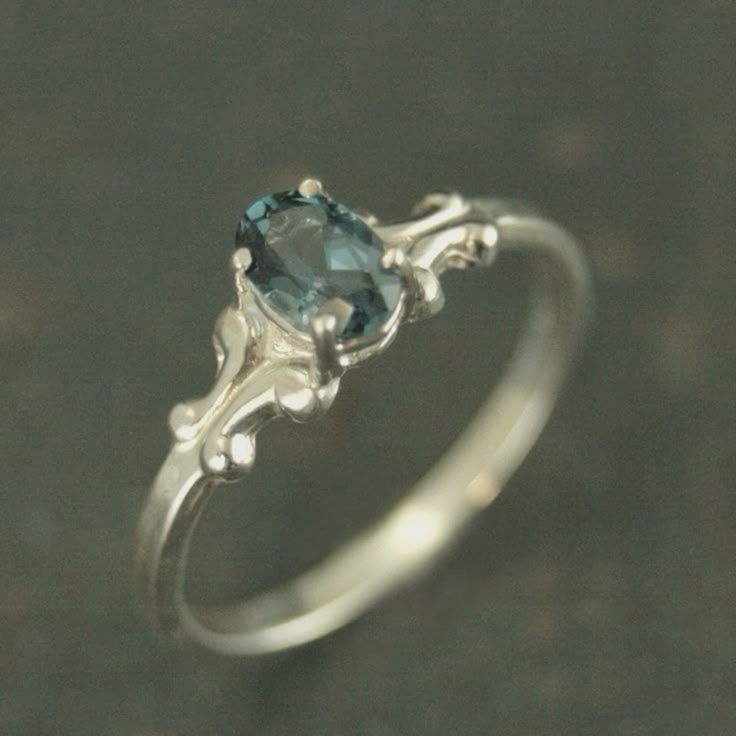 Blue Tide Crystal Ring