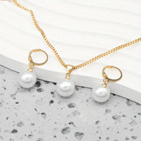 Elegant Gold Pearl Jewelry Set