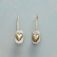 Golden Heartlace Earrings | Gold