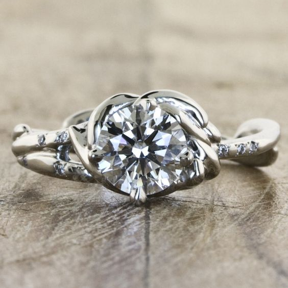 Vintage Zirconia Silver Ring