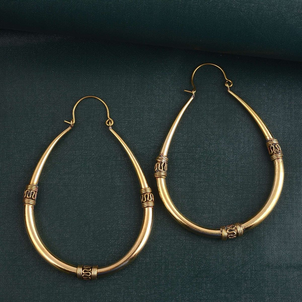 Vintage Gold Hoop Earrings