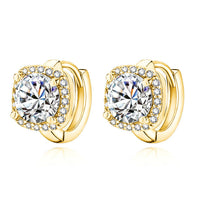 Nadine Gold Square Earrings