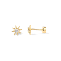 Sunburst Earrings | Gold